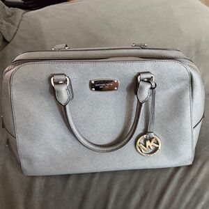 Michael Kors Elegant Gray Satchel